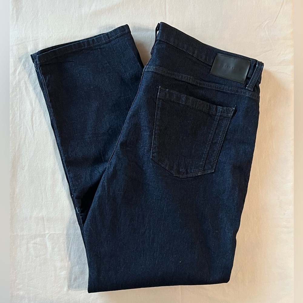 Perry Ellis Mens Jeans Size 38x30 Dark Blue Straight Leg 75% Cotton - Picture 6 of 6